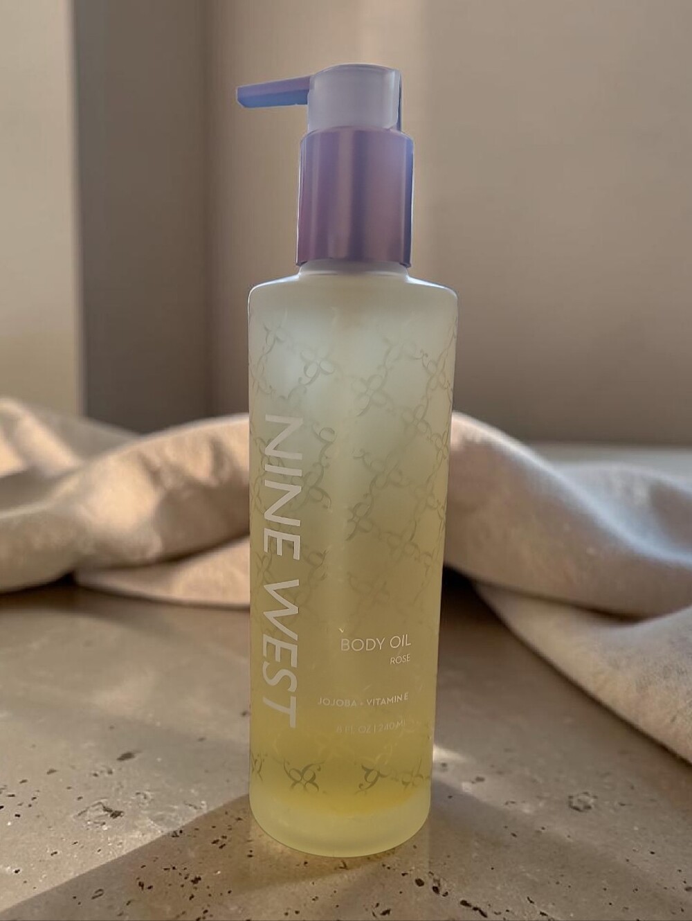 Nine West Rose-Jojoba-VItamin E Body Oil - 8oz